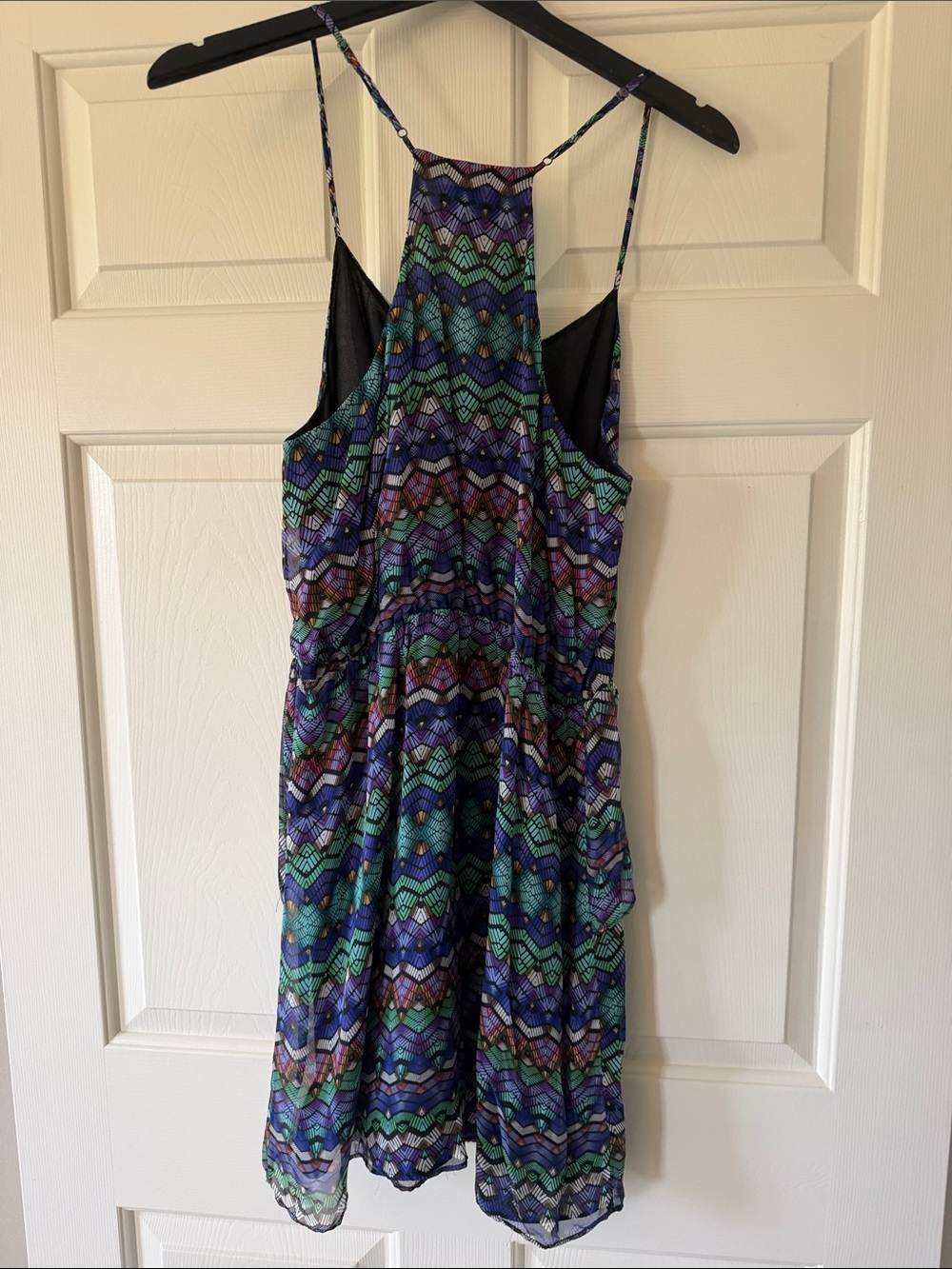 Greylin Multicolor Chevron-Pattern Midi Dress - Picture 4 of 4